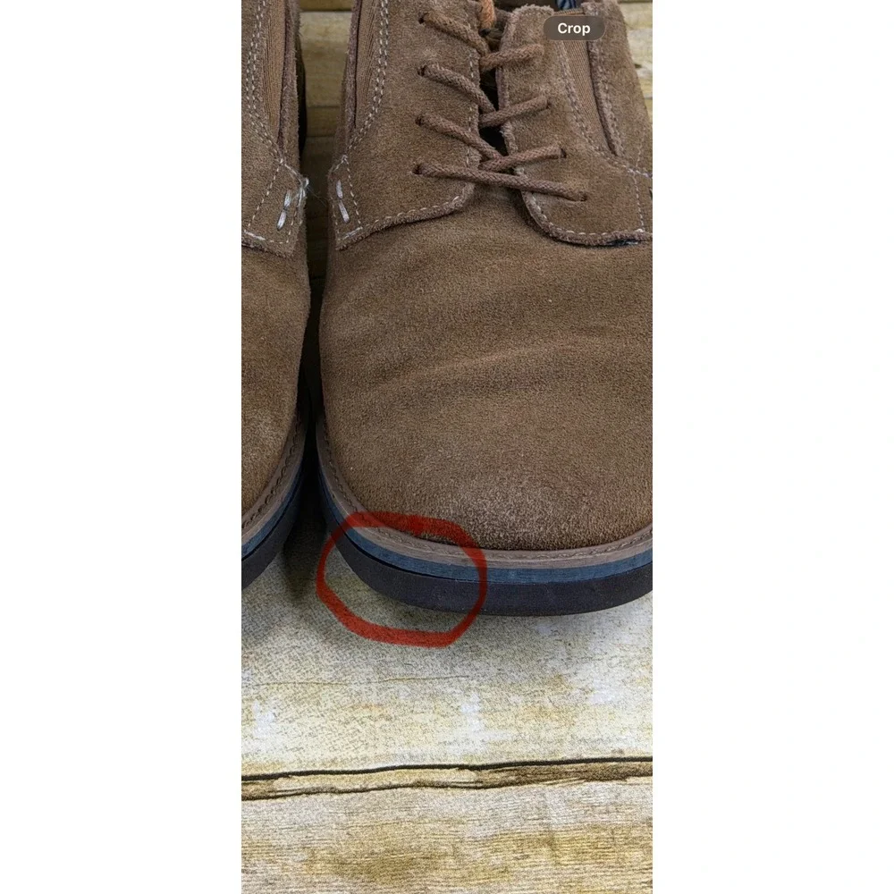 Nunn Bush Mens Brown Suede Leather Lace‎ Up Oxford Shoes 84792-228 Size 11M